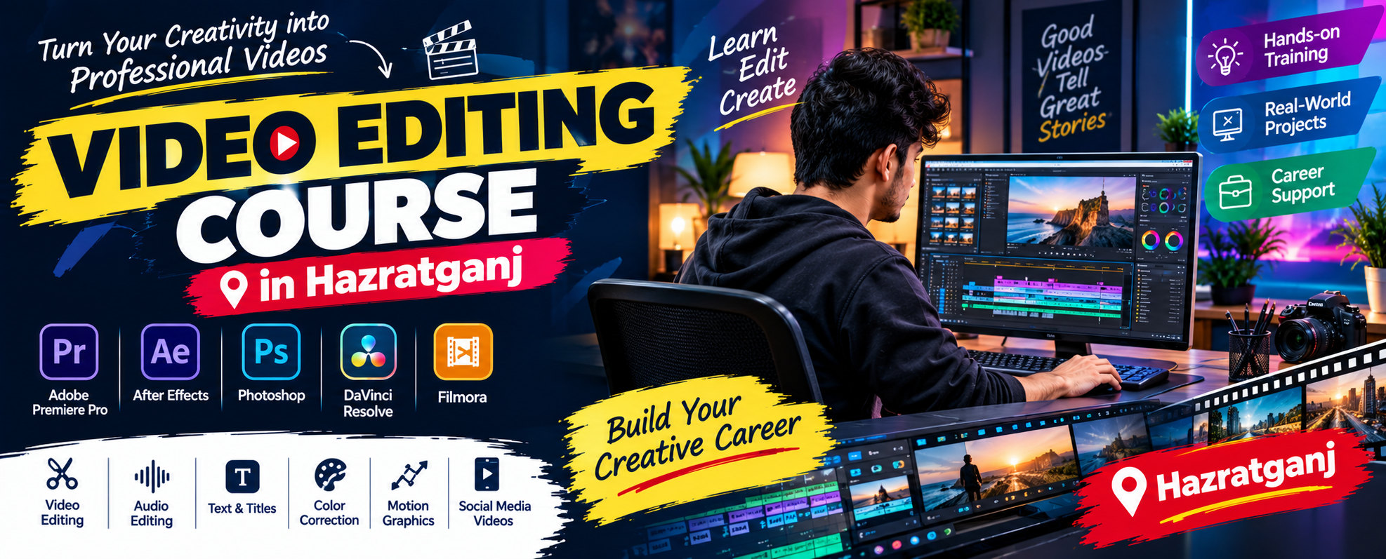 Best Video Editing Course in Hazratganj