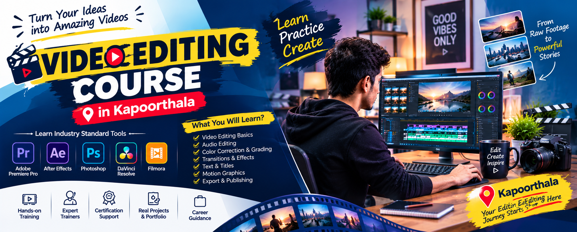 Video Editing Course in Kapoorthala
