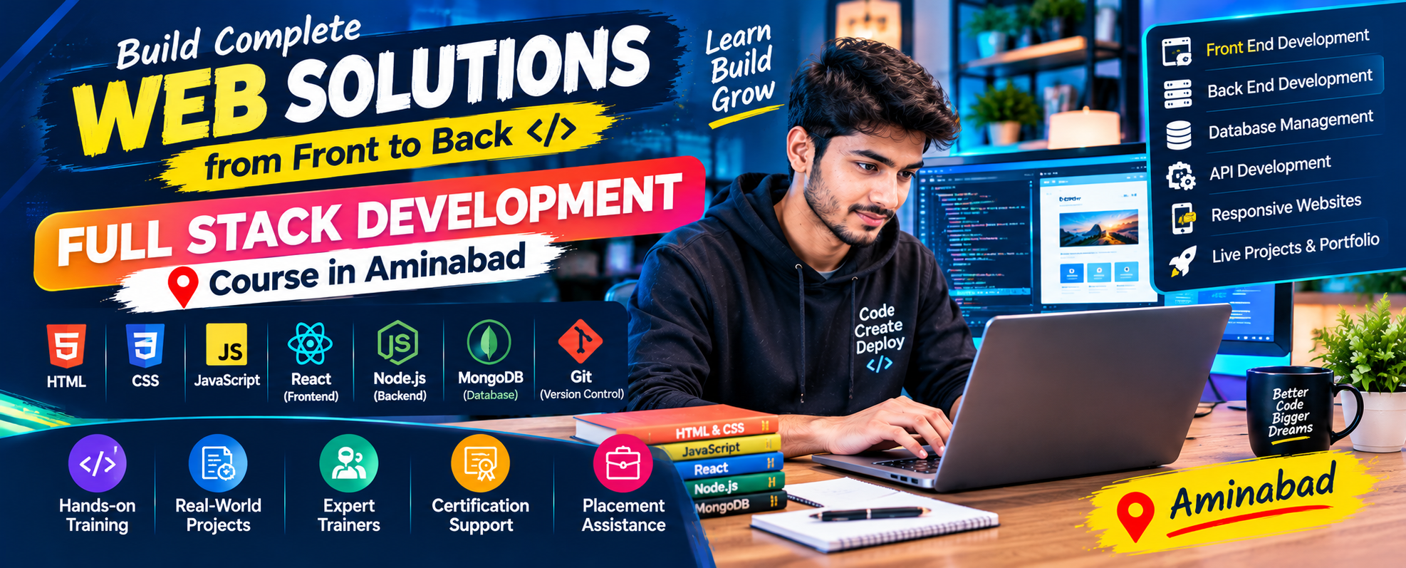 Full Stack Development Course in Aminabad.