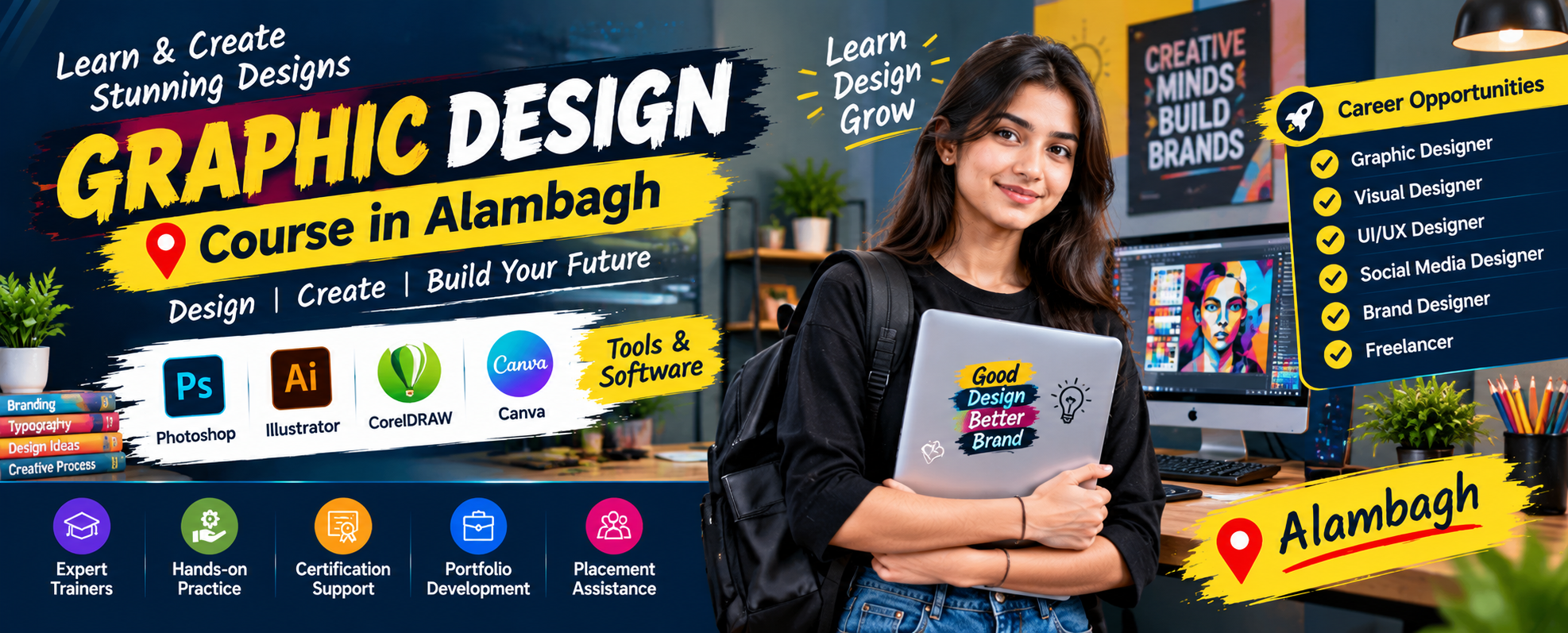 Graphic Design Course in Alambagh