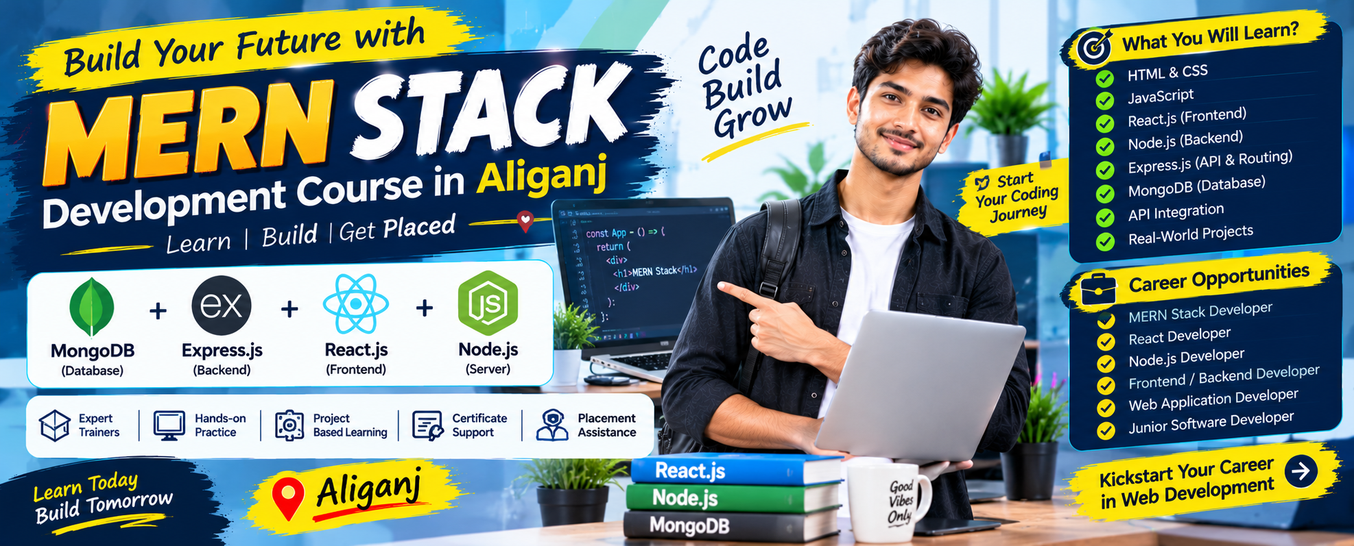 MERN Stack Development Course in Aliganj