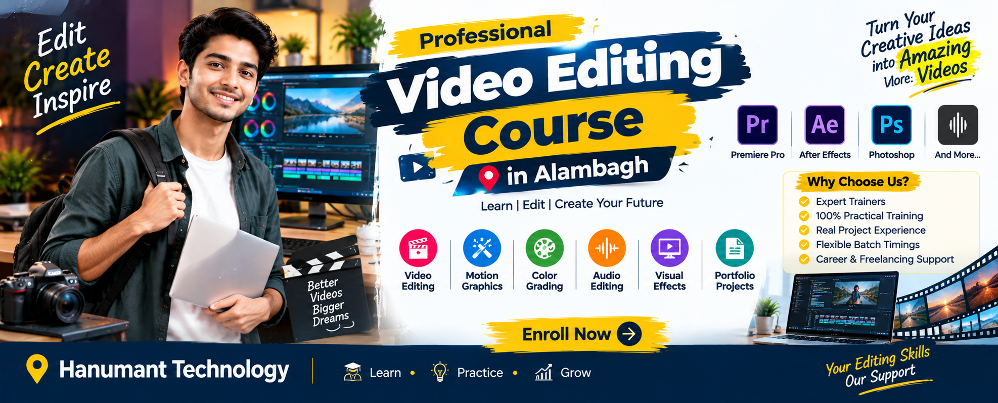 Video Editing Course in Alambagh