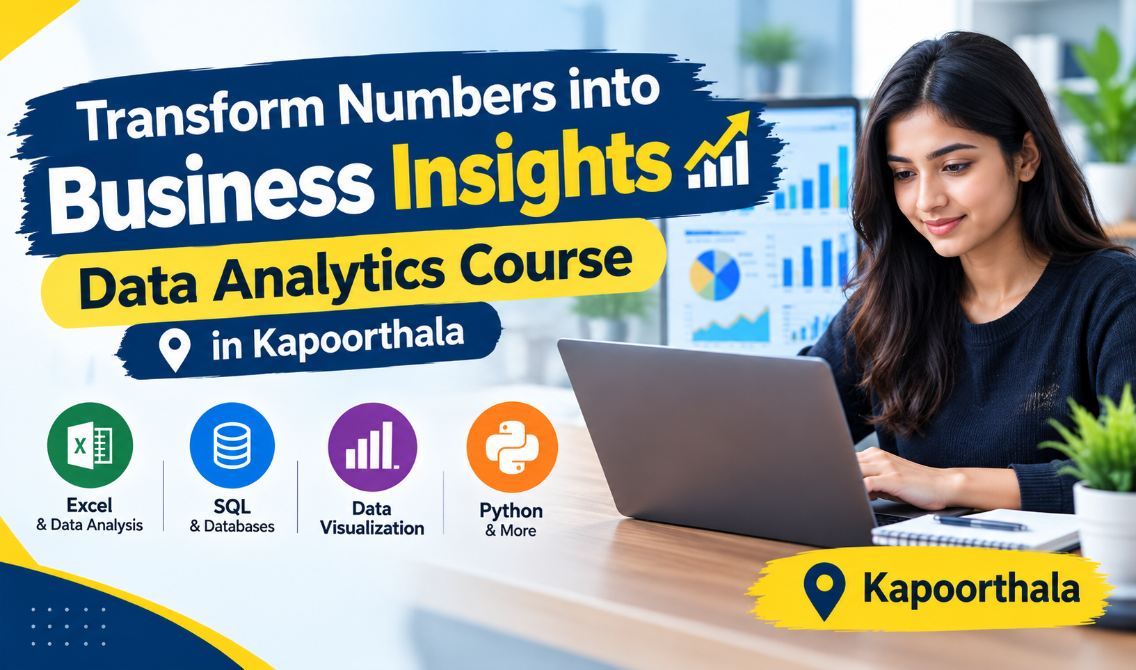 Transform Numbers into Business Insights — Data Analytics Course in Kapoorthala